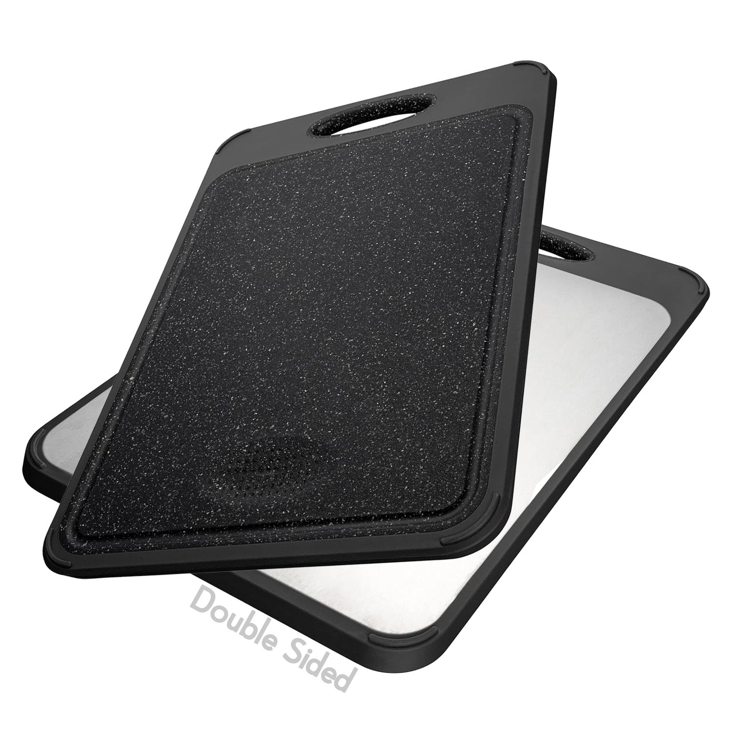 Double Sided Cutting Board Black Granite Effect