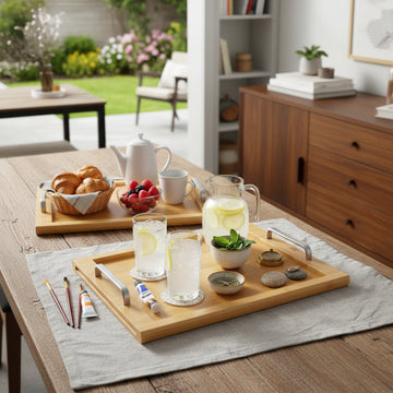 54x37cm Grunwerg Wooden Serving Tray