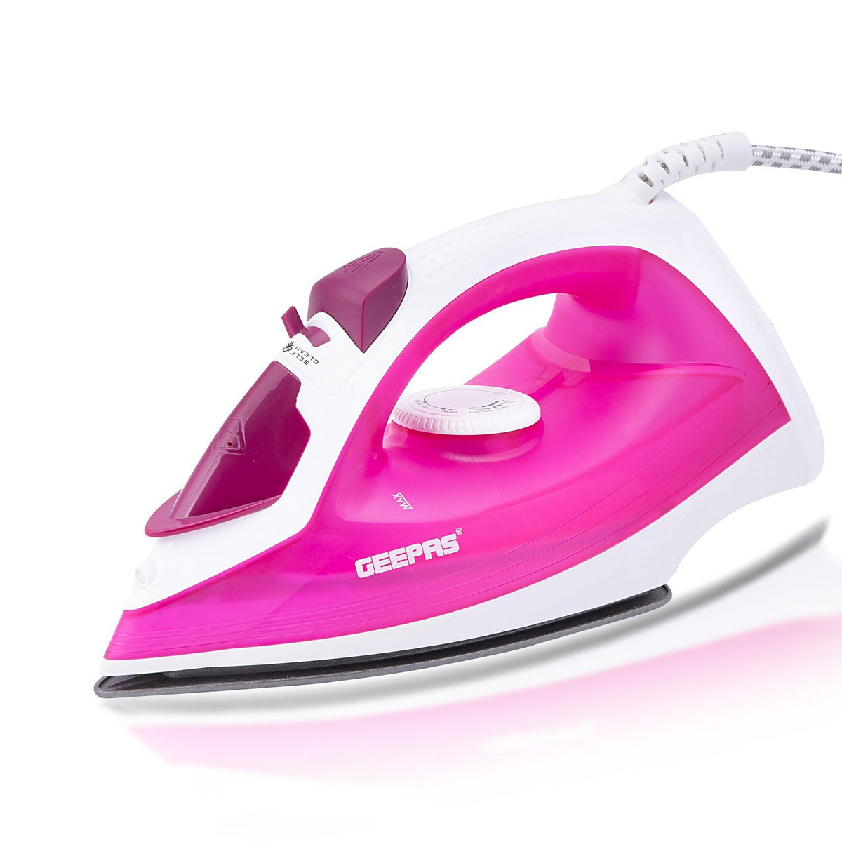 1300W Handheld Corded Steam Iron Nonstick Easy Gliding Soleplate