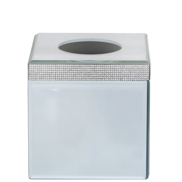 Glitz Mirror Cube Tissue Box