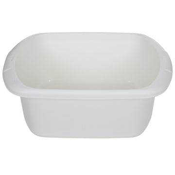 9L Washing Up Bowl For Kitchen Plastic Rectangular Cream
