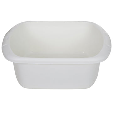 9L Washing Up Bowl For Kitchen Plastic Rectangular Cream