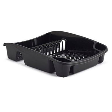 Dish Drainer Drying Rack Dripping Tray Black