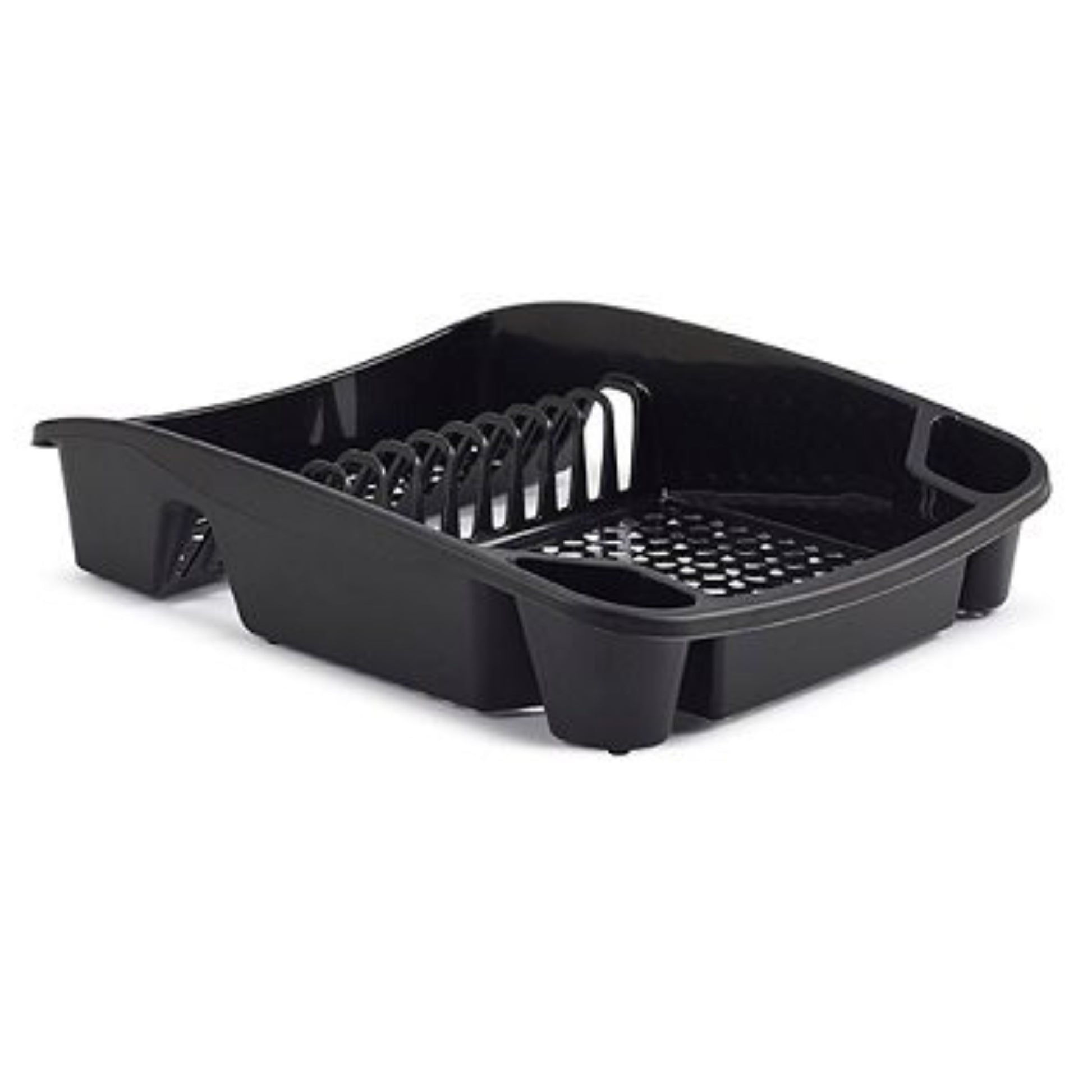 Dish Drainer Drying Rack Dripping Tray Black