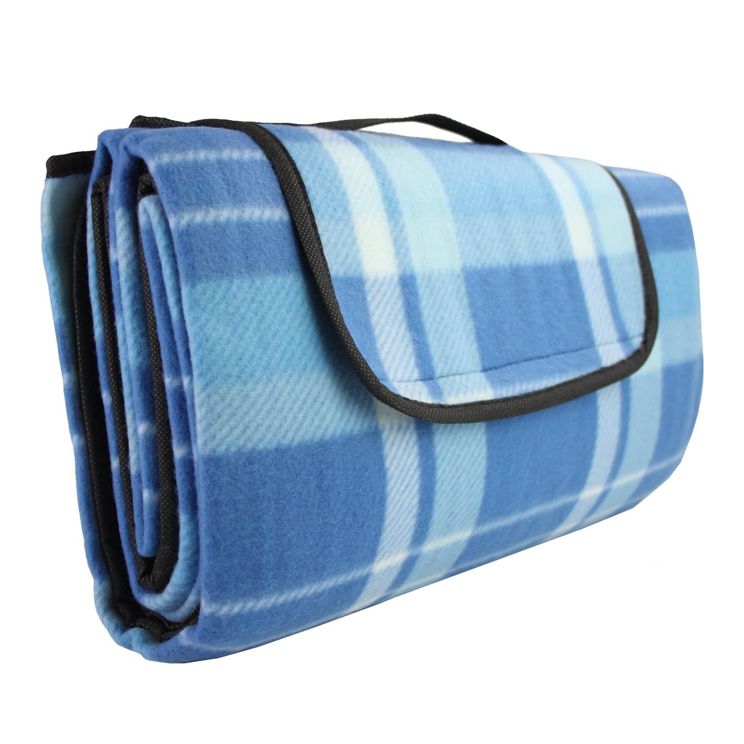 Blue and white checkered picnic best sale blanket