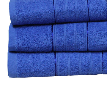 3Pcs Blue Egyptian Hand Towel + Bath Towel