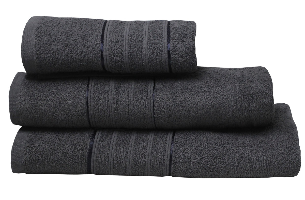 4Pcs Charcoal Egyptian Hand Towel + Bath Towel