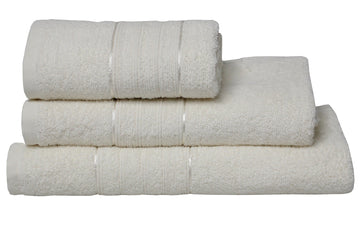 8Pcs Cream Egyptian Hand + Bath Towel + Bath Sheet