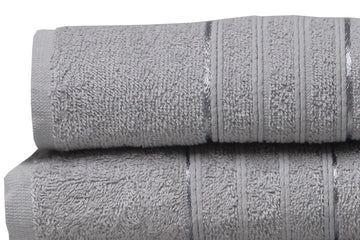 Silver Grey Luxury Designer 100% Cotton Egyptian Hand Towel