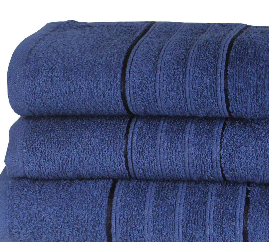 Navy Luxury Designer 100% Cotton Egyptian Bath Sheet
