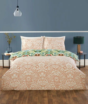 Heritage Floral Duvet Cover Set, King, Green