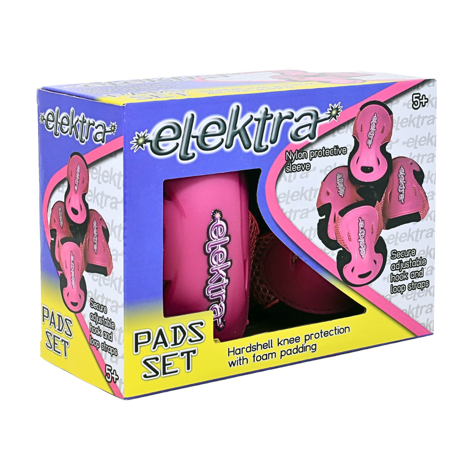 Pink Knee Elbow Sports Protective Gear Set