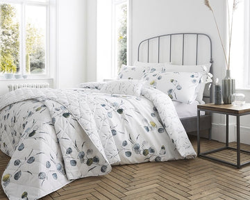 Botanical Dandi Duvet Cover Set, Double, Grey
