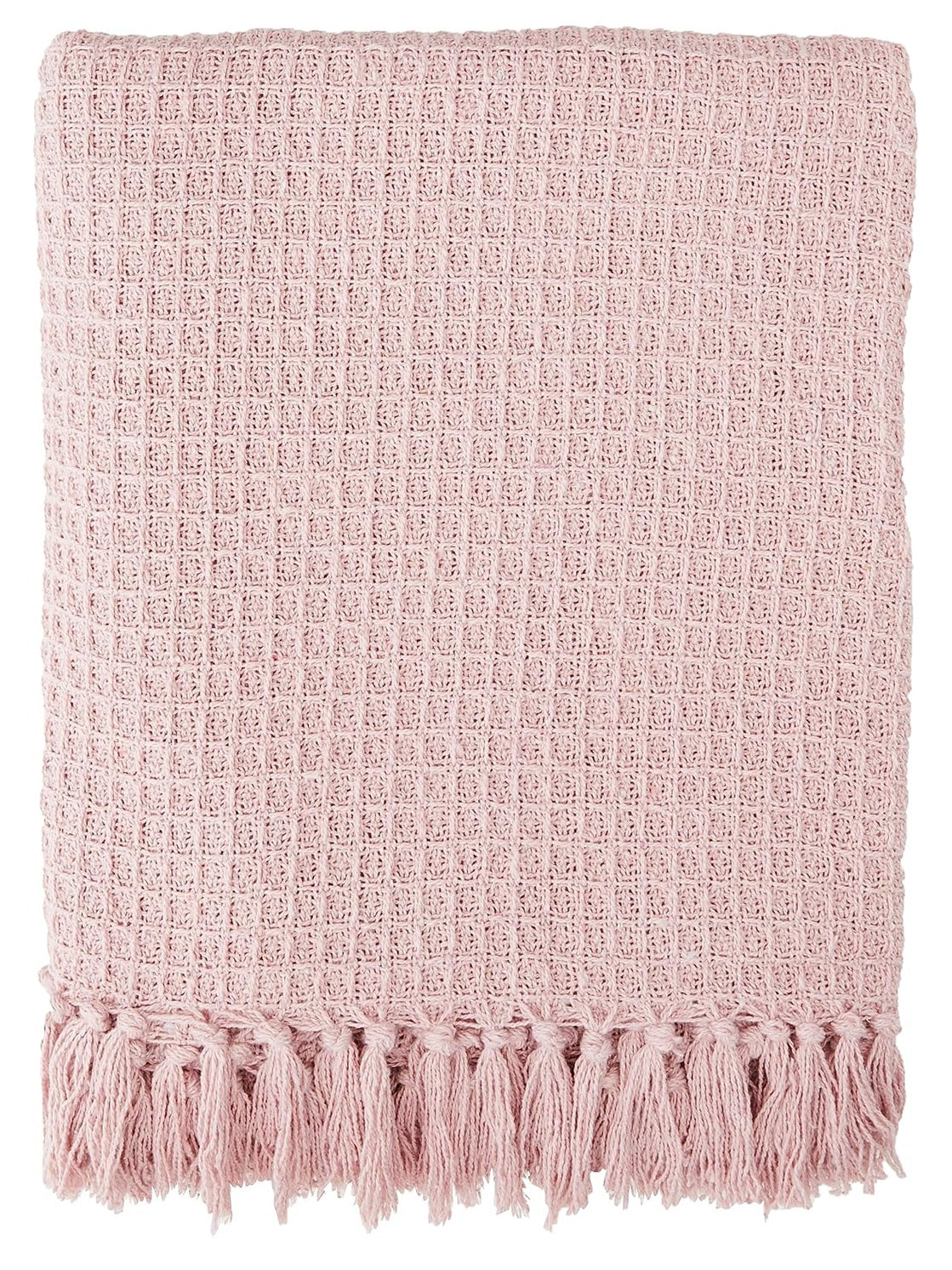 Honeycomb 50x60" Blush Pink Sofa Throw