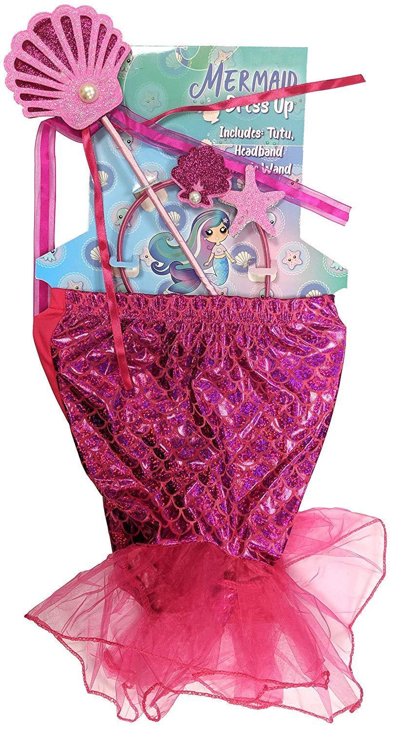 Girls Mermaid Fancy Dress Up Costume