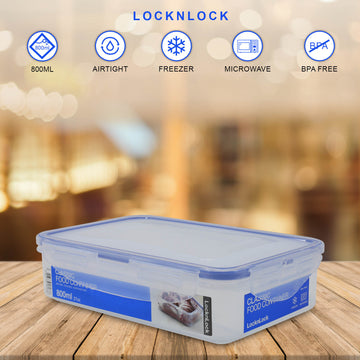 LockNLock 800ml Stackable Rectangular Airtight Food Storage Container