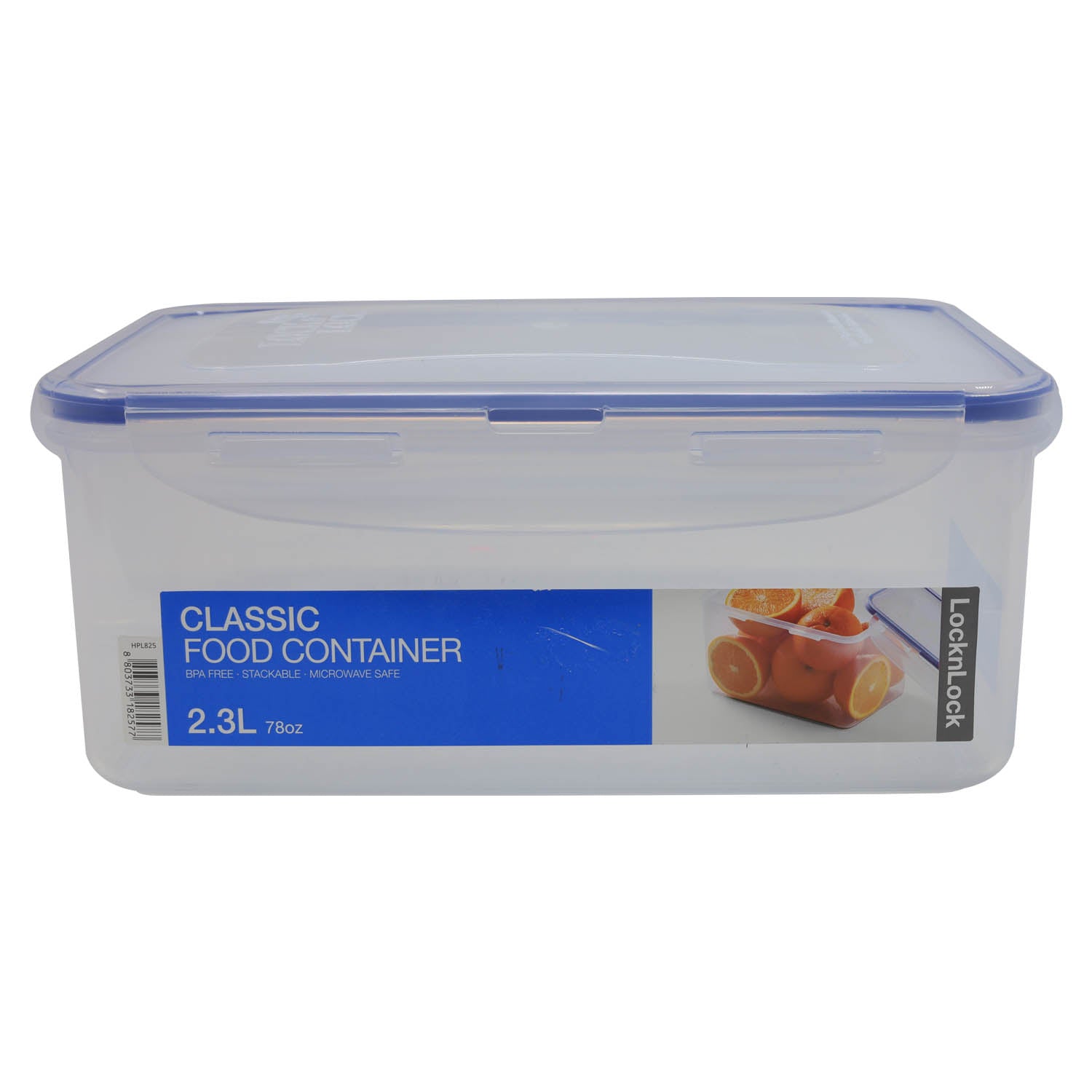 Lock & Lock 2.3L Food Storage Container Airtight Organizer Rectangular Clear