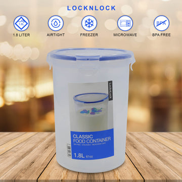 LockNLock 1.8l Round Airtight Food Storage Container