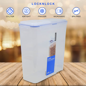 LockNLock 3.9 Litre Durable Cereal Dispenser Airtight Food Storage Container