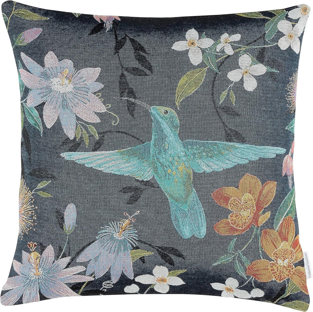 Catherine Lansfield Hummingbird Garden Filled Cushion - Navy