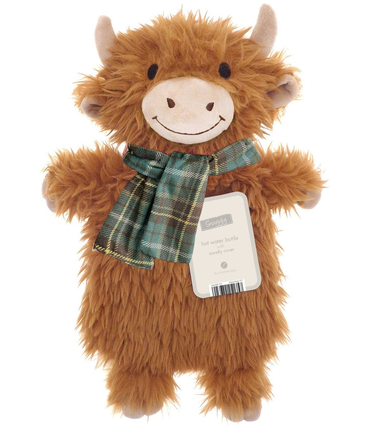 Highland Cow Hot Water Bottle Neck Body Shoulder Warmer + Novelty Cover Natural