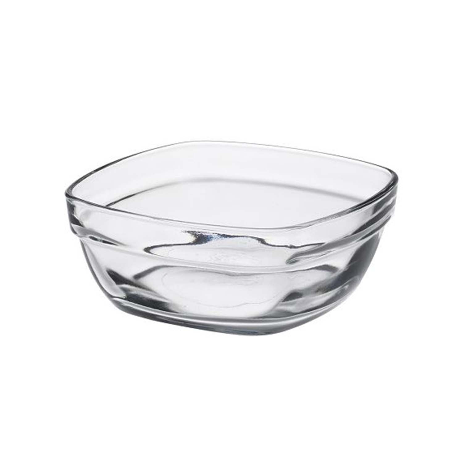 11cm Square Clear Glass Bowl