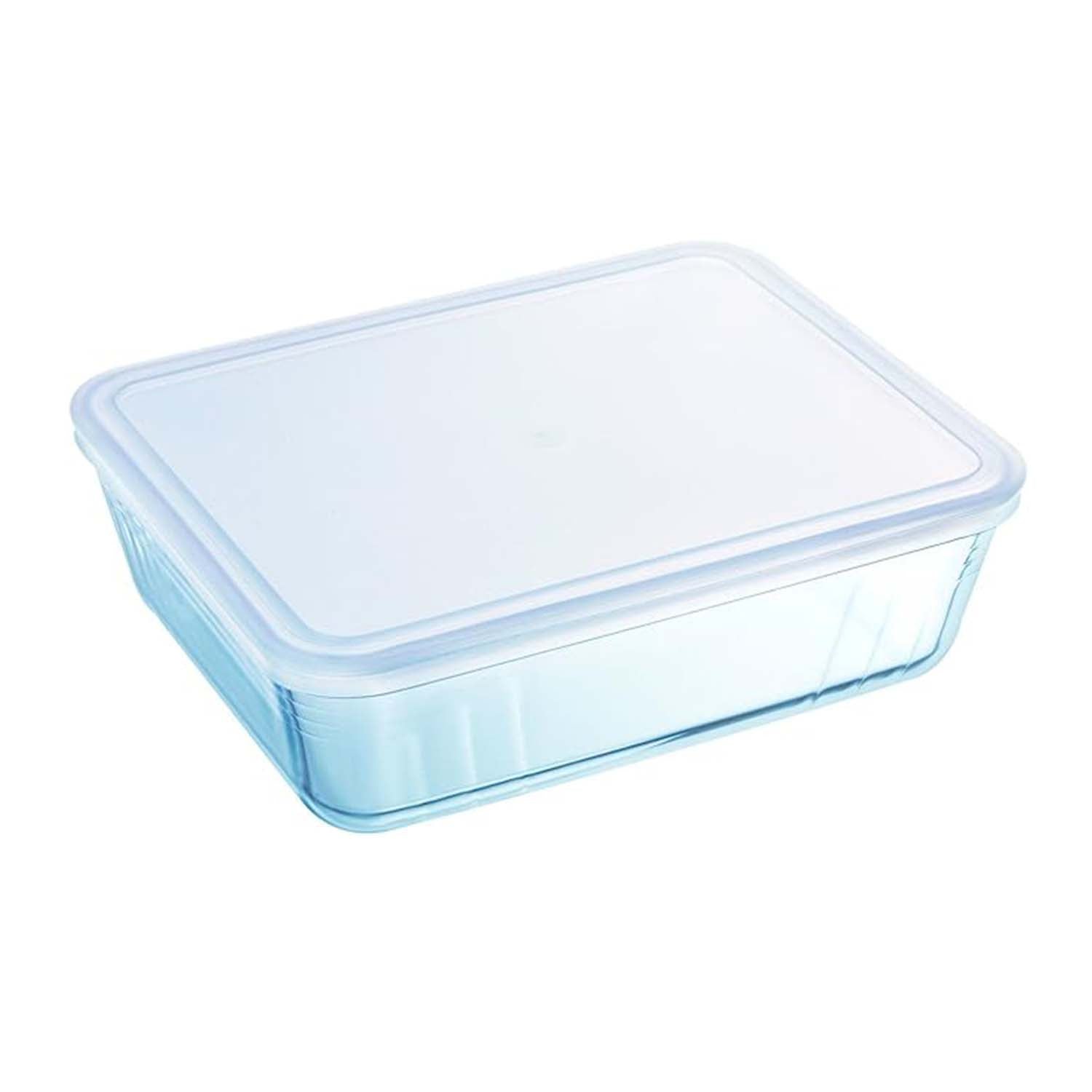 Pyrex 800ml Clear Glass Rectangular Baking Dish With Lid