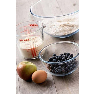 Pyrex 500ml Clear Glass Round Measuring Jug With Handle