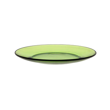 19cm Green Lys Round Dessert Plate