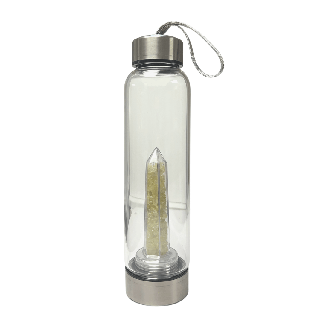 Citrine Tower Crystal Water Bottle 450ml