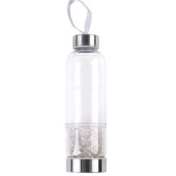 Clear Quartz Crystal Water Bottle With Jar 550ml