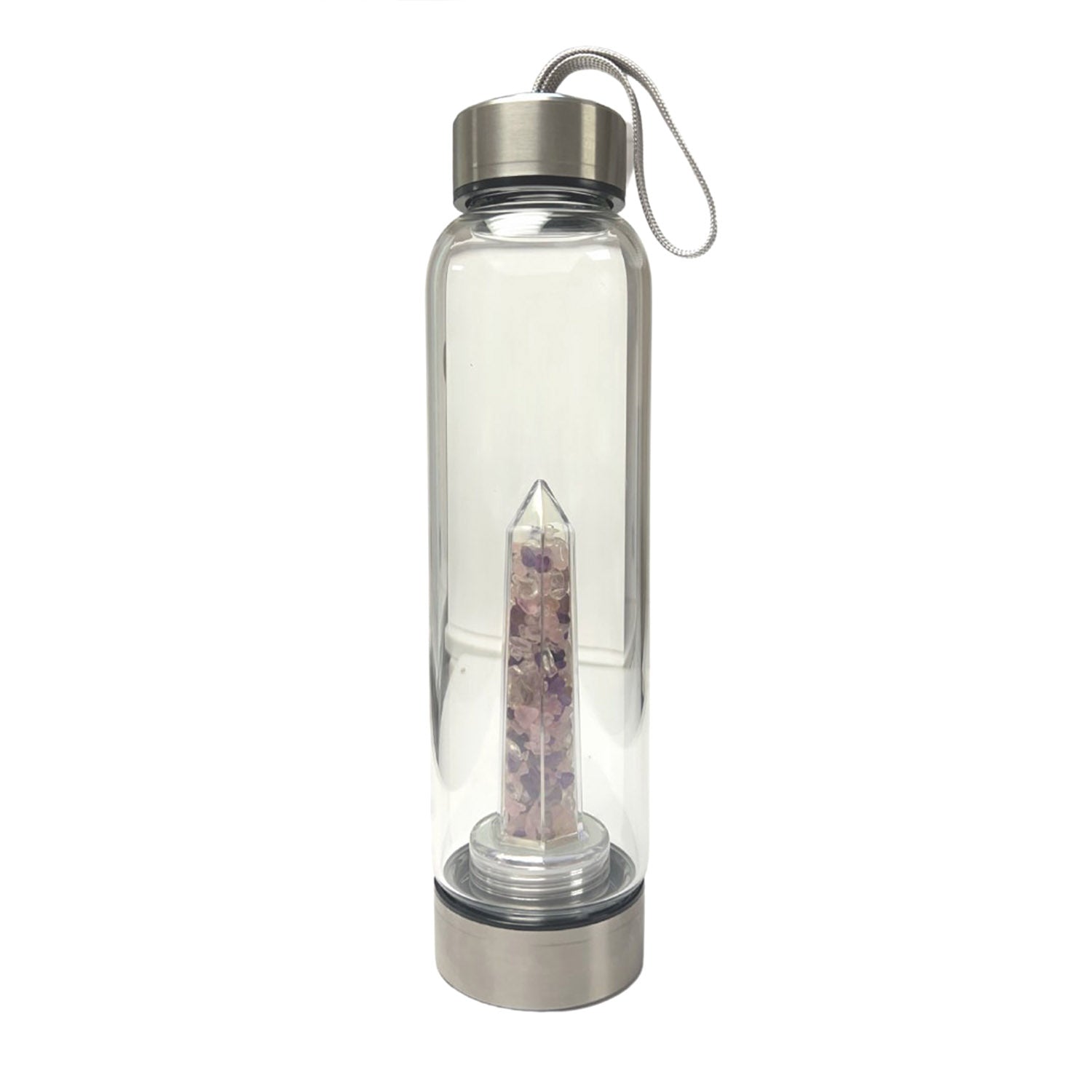 450ml Gem Mix Tower Crystal Water Bottle