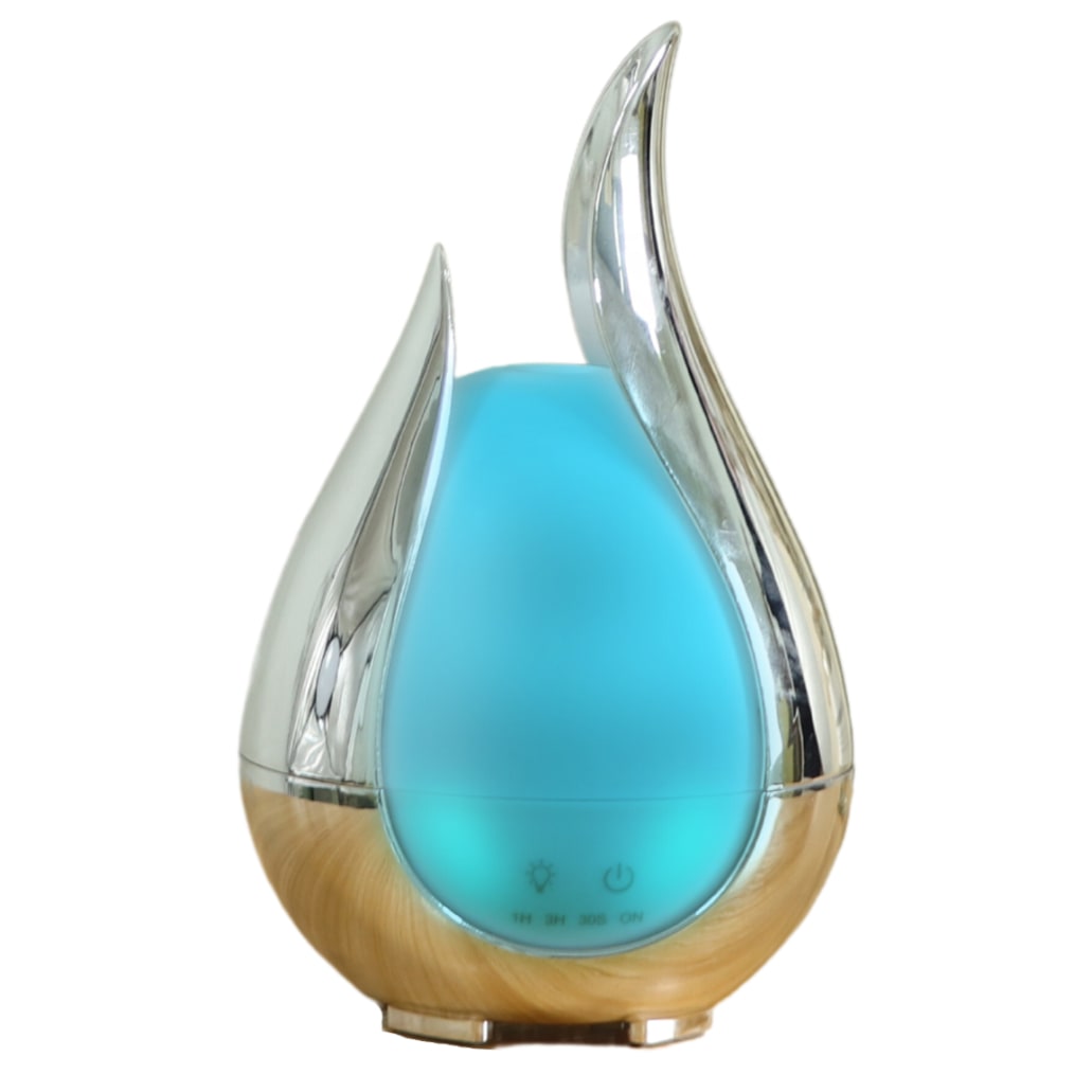 Silver Metallic Pyrus Colour Changing Ultrasonic Diffuser