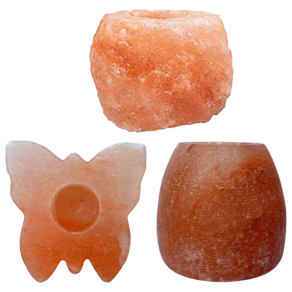 3pcs Himalayan Salt Tea Light Holder