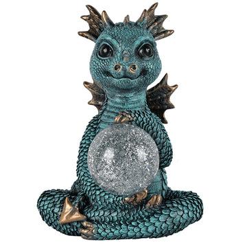 Magic Dragon Glitter Orb Turquoise Jasper Lamp