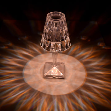 Wirless White Sunflower Ice Diamond Crystal 3D Lamp