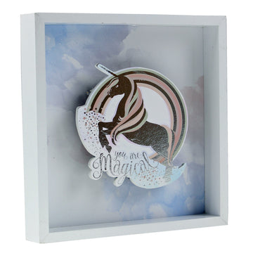 Wooden Unicorn Wall Plaque with LED - You are Magical