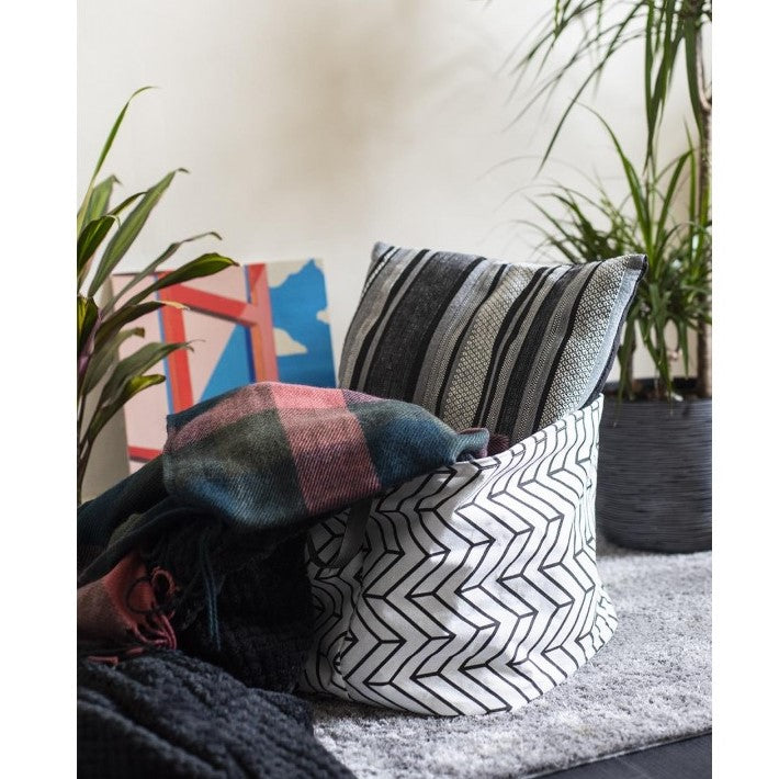 33cm Geometric Collapsible Storage Basket