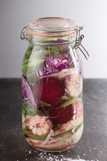 3Pcs Kilner 1.5L Round Clip Top Glass Storage Jars