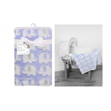 Elephant Soft Fleece Baby Blanket