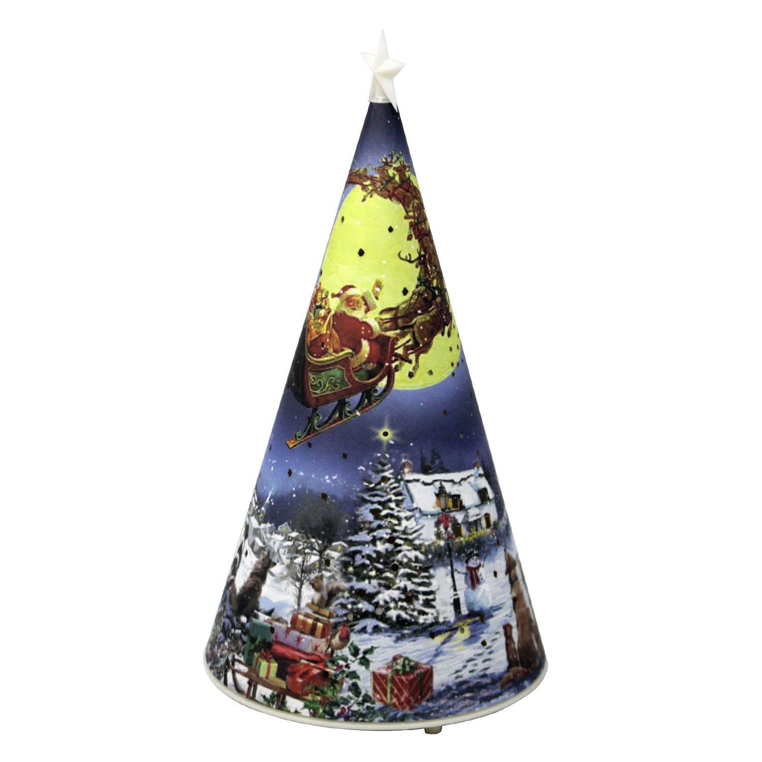 LED Cone Christmas Trees 21cm - SLEIGH