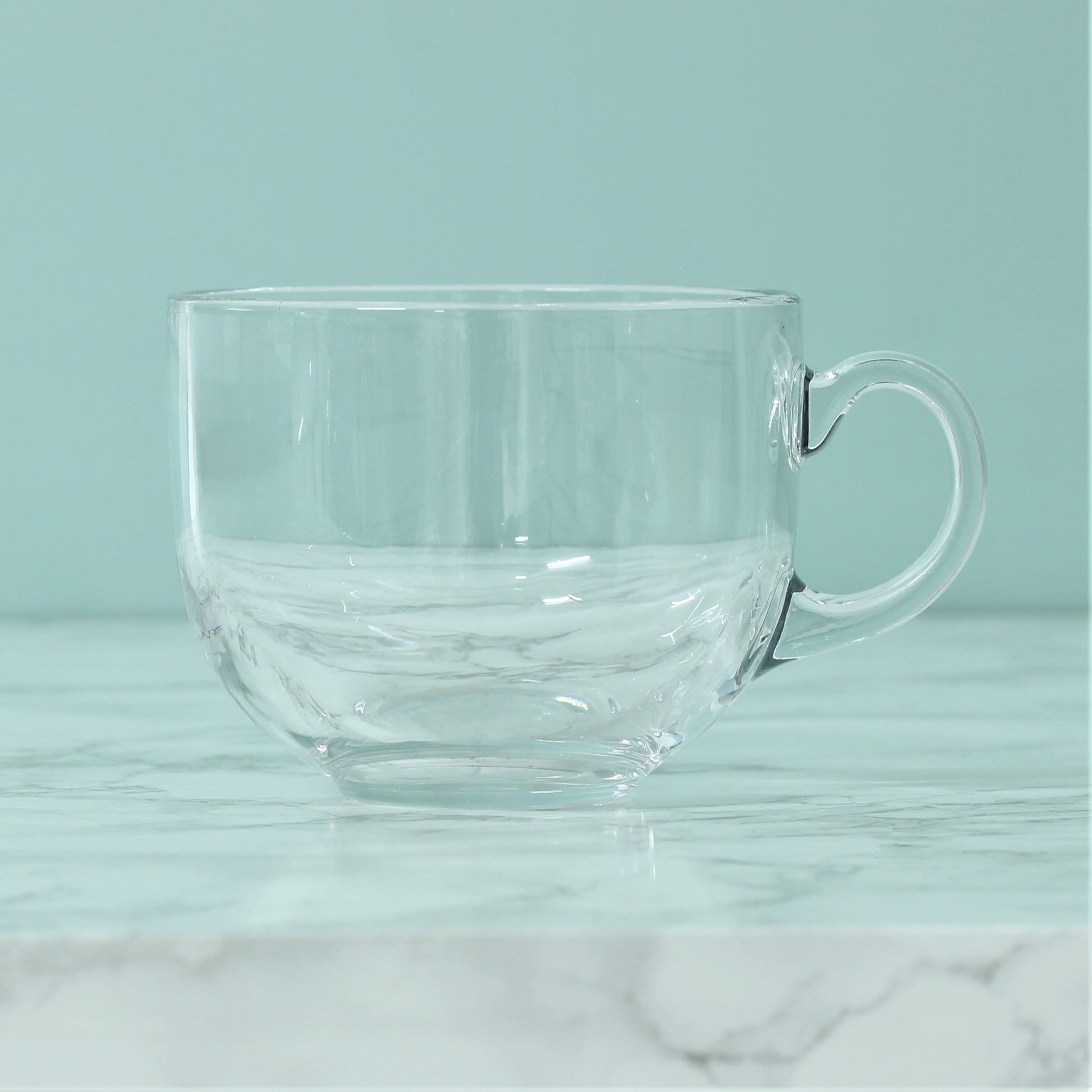 15oz Plain Clear Glass Mug