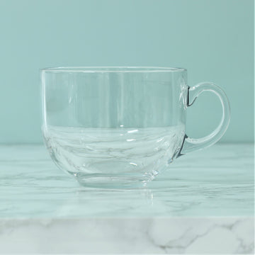 15oz Plain Clear Glass Mug