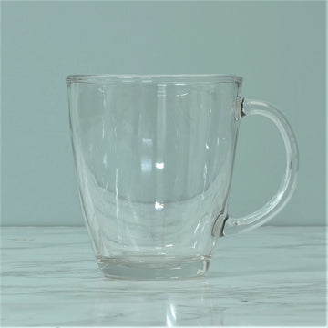 12oz Clear Glass Mug