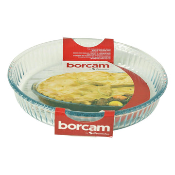Borcam Clear Glass 26cm Tart Pie Oven Food Baking Dish Tray