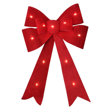 50cm Delux LED Red Door Bow