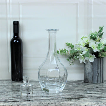 1 Litre Crystal Liquor Glass Oasis Round Decanter