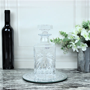 850ml Crystal Liquor Glass Oasis Square Decanter