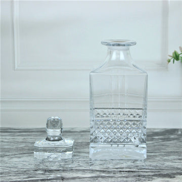 1 Litre Brilliante Crystal Glass Oasis Round Liquor Decanter