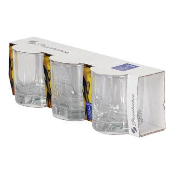 Pasabahce Set of 3 360ml Clear Glass Luna Whisky Glass